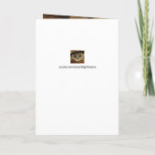 ロマンチックな秋フクロウ歌秋周年記念森 シーズンカード (裏面)