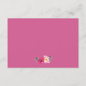 ロマンチックな童話のリース結婚の願い井戸 エンクロージャーカード (裏面)