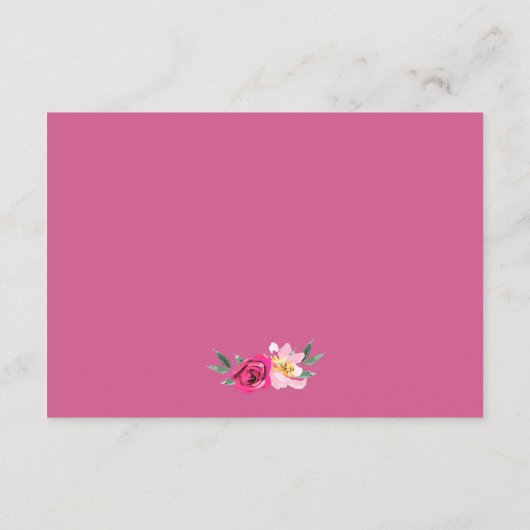 ロマンチックな童話のリース結婚の願い井戸 エンクロージャーカード (裏面)