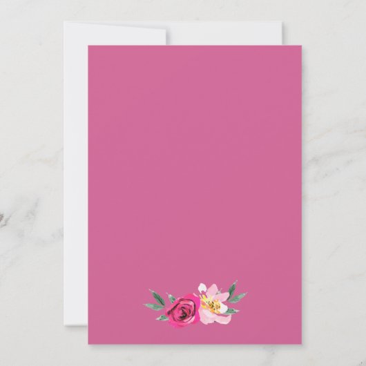 ロマンチックな童話のリース結婚ズ 招待状 (裏面)