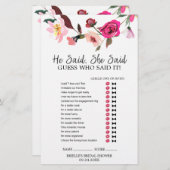 ロマンチックな童話のリース"彼は彼女が言った"ゲーム (正面/裏面)