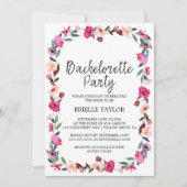 ロマンチックな童話リースバチェロレッテ 招待状 (正面)