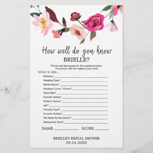 ロマンチックな童話"新婦を知っているか"ゲーム (正面)