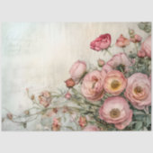 ロマンチックな粗末なバラの切り離し 薄葉紙 (正面)