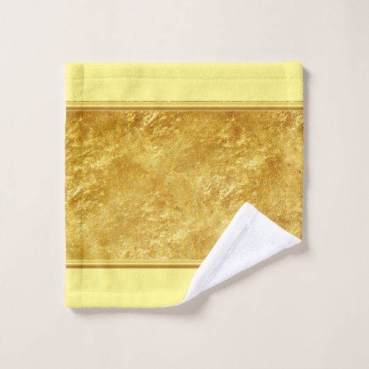 ロマンチックな精神性をパーソナライズするイエズゴールドフォイル バスタオルセット (ウォッシュタオル)