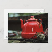 ロマンチックな紅茶釜 ポストカード (正面/裏面)