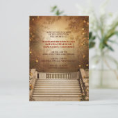 ロマンチックな紅葉とコラムのレセプションカード エンクロージャーカード (スタンド正面)