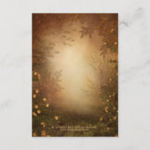 ロマンチックな紅葉とコラムのレセプションカード エンクロージャーカード (裏面)