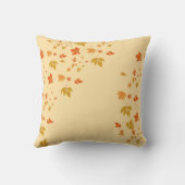 ロマンチックな紅葉アイボリー クッション (裏面)