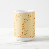 ロマンチックな紅葉アイボリー コーヒーマグカップ (中央)