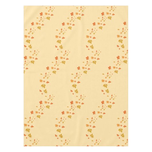 ロマンチックな紅葉アイボリー テーブルクロス (正面)