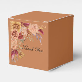 ロマンチックな紅葉ブライダルシャワー フェイバーボックス