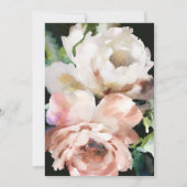 ロマンチックな素朴で上品な暗黒の冬の結婚式 (裏面)