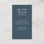 ロマンチックな素朴なフローラプリント名刺 名刺 (裏面)