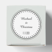 ロマンチックな素朴結婚な緑 フェイバーボックス (上部)