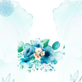 ロマンチックな紫のデイジーの花行の結婚式 招待状