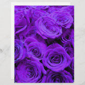 ロマンチックな紫のバラ、かわいらしローズブーケ (正面/裏面)