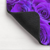 ロマンチックな紫のバラ、かわいらしローズブーケ マウスパッド (コーナー)