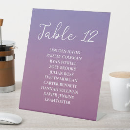 ロマンチックな紫の夕日の雪の結婚山々 台座サイン