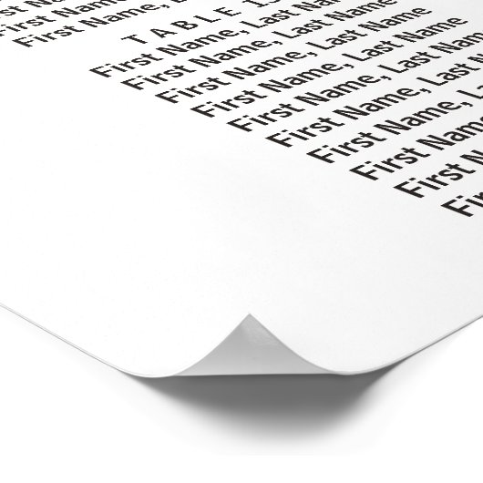 ロマンチックな紫の梅のフローラ結婚のシーティングチャート ポスター (角)