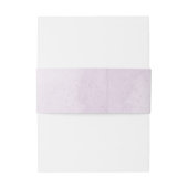 ロマンチックな紫の白い花の緑結婚の花 招待状ベリーバンド (裏面例)