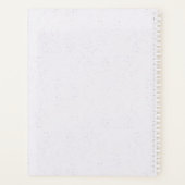 ロマンチックな紫の花と緑の結婚式 プランナー手帳 (裏面)