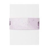 ロマンチックな紫の花の植物性結婚の 招待状ベリーバンド (裏面例)