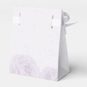 ロマンチックな紫の花の結婚緑 フェイバーボックス (裏面サイド)