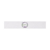 ロマンチックな紫の花の結婚緑 招待状ベリーバンド (フラット)