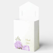 ロマンチックな紫の花結婚の緑 フェイバーボックス (オープン)