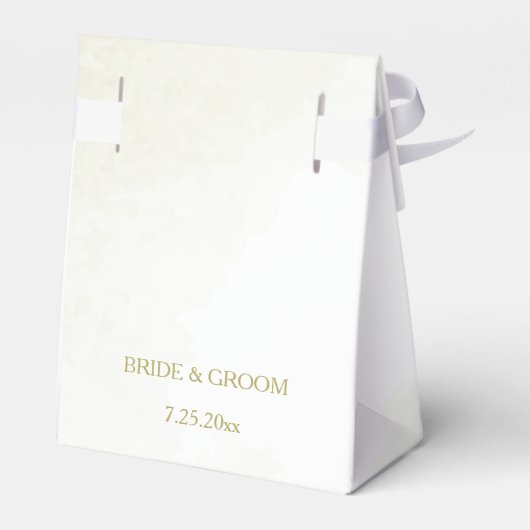 ロマンチックな紫の花結婚の緑 フェイバーボックス (裏面サイド)