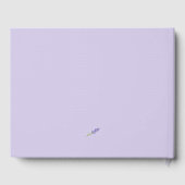 ロマンチックな紫レバンダーの結婚写真 ゲストブック (裏面)