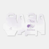 ロマンチックな紫結婚の花 フェイバーボックス (折り畳みなし)