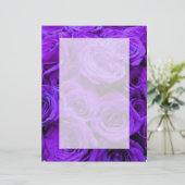 ロマンチックな紫色のバラかわいらし、ローズブーケ (スタンド正面)