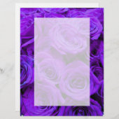 ロマンチックな紫色のバラかわいらし、ローズブーケ (正面/裏面)