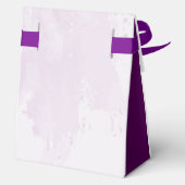 ロマンチックな紫色の花の緑 フェイバーボックス (裏面)