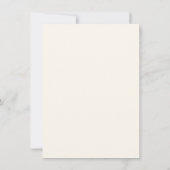 ロマンチックな結婚山花のリハーサルのディナーの招待客 招待状 (裏面)