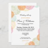 ロマンチックな結婚式のパーティの招待状 招待状 (正面/裏面)