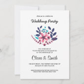 ロマンチックな結婚式のパーティの招待状 招待状 (正面)