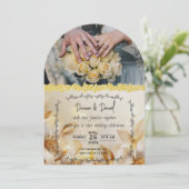 ロマンチックな結婚式招待状とフローラデザイン 招待状 (スタンド正面)