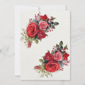 ロマンチックな結婚式招待状エレガント- Customizabl 招待状 (裏面)