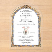 ロマンチックな結婚式招待状 アクリル招待状 (正面)