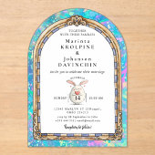 ロマンチックな結婚式招待状 アクリル招待状 (正面)