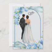 ロマンチックな結婚式招待状 – カスタムデザイン 招待状 (裏面)