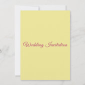 ロマンチックな結婚式招待状 招待状 (裏面)