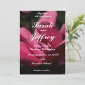 ロマンチックな結婚式招待状 招待状 (スタンド正面)