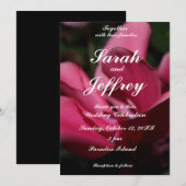 ロマンチックな結婚式招待状 招待状 (正面/裏面)