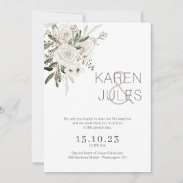 ロマンチックな結婚式招待状 W-ROM-004 招待状