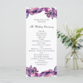 ロマンチックな結婚式。紫のフローラ式 プログラム (スタンド正面)