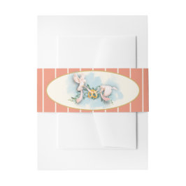 ロマンチックな結婚鳩サンゴ 招待状ベリーバンド